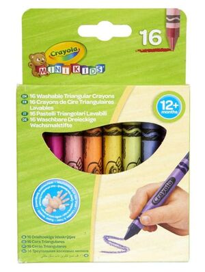 CRAYOLA CERAS MINI KIDS LAVABLES 16 COLORES