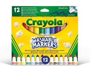 CRAYOLA ROTULADORES 12 COLORES MAXI PUNTA
