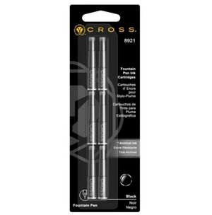 CROSS RECAMBIO DE PLUMA NEGRO 8921 6 UNDS.