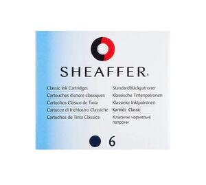 SHEAFFER RECAMBIO PLUMA CLASSIC AZUL 6 UNDS