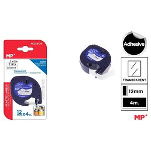 MP CINTA LETRATAG TRANSPARENTE - NEGRO