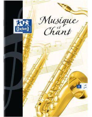 OXFORD CUADERNO PENTAGRAMAS FOLIO MUSIQUE & CHANT