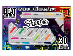 SHARPIE ESTUCHE 30 MARCADORES PERMANENTES FINE EDICIÓN LABERINTO