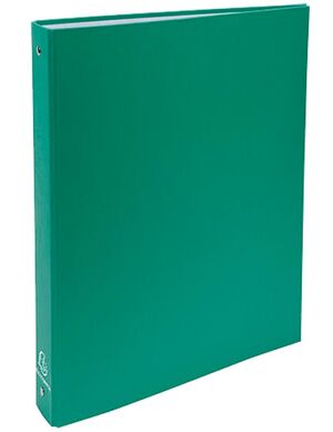 EXACOMPTA CARPETA A4 4 ANILLAS FORRADA PP VERDE OSCURO