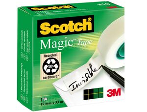 SCOTCH MAGIC 810 CINTA ADHESIVA 19MM. X 33M. INVISIBLE
