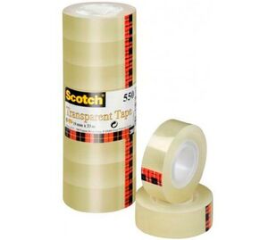SCOTCH CINTA ADHESIVA 550 TRANSPARENTE 19MM. × 33M. 8 UNDS.
