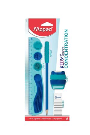 MAPED CONJUNTO 4 PIEZAS KIDYLEARN CONCENTRATION AZUL