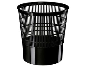 CEP PAPELERA ECOLINE PLÁSTICO NEGRO REJILLA 16L.