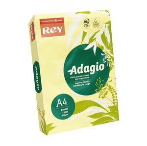 ADAGIO PAPEL A4 500 HOJAS PASTEL AMARILLO