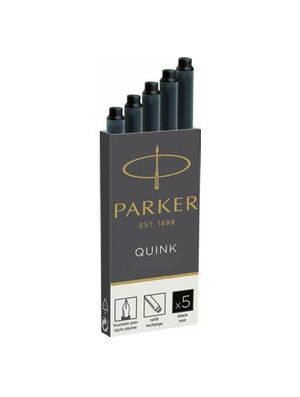 PARKER RECAMBIO PLUMA NEGRO 5 CARTUCHOS