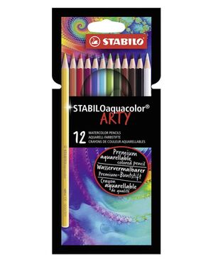 STABILO AQUACOLOR ARTY LÁPICES 12 COLORES