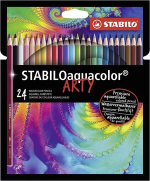 STABILO AQUACOLOR ARTY LÁPICES 24 COLORES