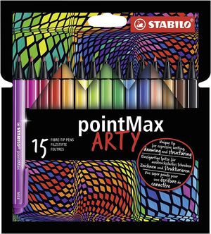 STABILO POINT MAX ARTY ROTULADORES 15 COLORES