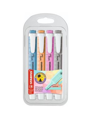 STABILO MARCADOR FLUORESCENTE SWING COOL PASTEL 4 COLORES NUEVOS