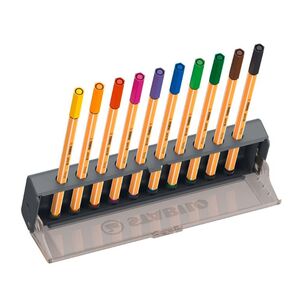 STABILO POINT 88 ROTULADOR FIBRA ESTUCHE ESCRITORIO 10 COLORES
