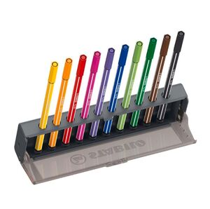 STABILO POINT 68 ROTULADOR FIBRA ESTUCHE ESCRITORIO 10 COLORES