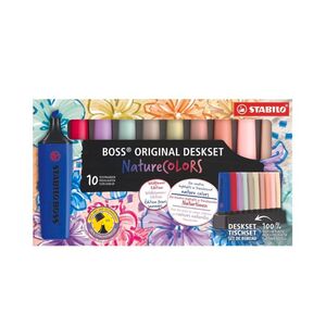 STABILO MARCADOR BOSS NATURE COLORS WILD FLOWERS DESKSET 10 COLORES