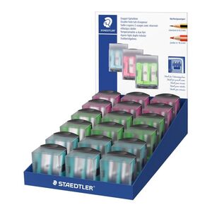 STAEDTLER SACAPUNTAS DOBLE CON DEPÓSITO MINI CUP