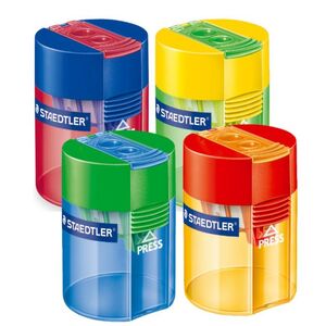 STAEDTLER SACAPUNTAS CON DEPÓSITO DOBLE USO