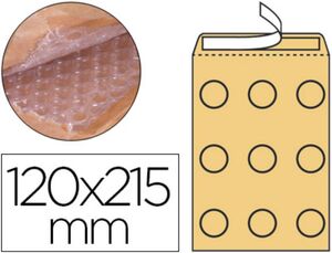 SAM SOBRE 12 KRAFT ACOLCHADO 120 X 215MM.