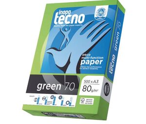 INAPA TECNO GREEN A3 RECICLADO 80GRS. 500 HOJAS