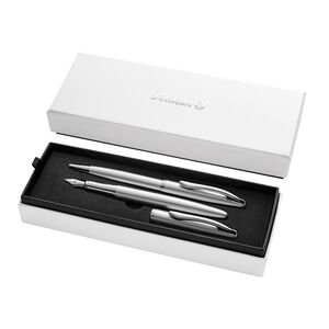 PELIKAN JUEGO BOLÍGRAFO - PLUMA JAZZ NOBLE ELEGANCE SILVER
