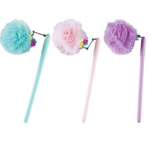 BOLÍGRAFO COLGANTE ARCOIRIS POMPOM