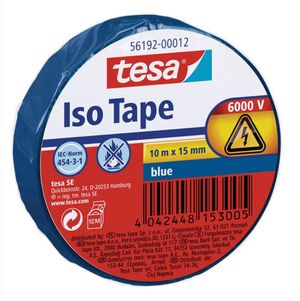TESA CINTA AISLANTE ISO TAPE 15MM. X 10M. AZUL
