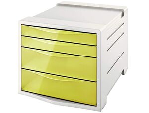 ESSELTE MÓDULO COLOUR ICE 4 CAJONES AMARILLO