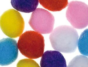 ITKREA POMPONES 50MM. COLORES SURTIDOS 12 UNDS.