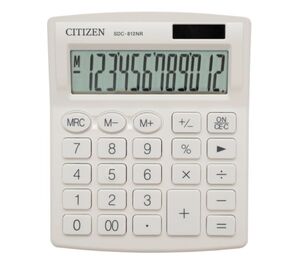 CITIZEN CALCULADORA SCD-812 SOBREMESA 12 DÍGITOS BLANCO