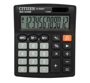 CITIZEN CALCULADORA SCD-812 SOBREMESA 12 DÍGITOS NEGRO