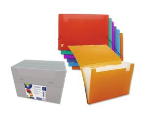 BISMARK CARPETA ACORDEÓN 12 DEPARTAMENTOS COLOR