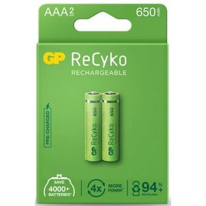 GP PILA R03 AAA RECARGABLE 650MAH 2 UNDS.
