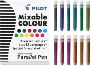 PILOT RECAMBIO PARALLEL PEN 12 COLORES SURTIDOS