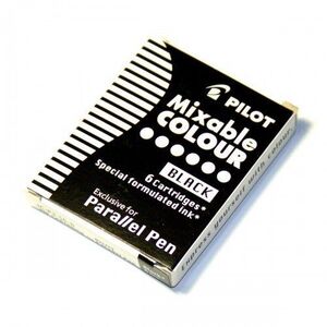 PILOT RECAMBIO PARALLEL PEN NEGRO 6 CARTUCHOS