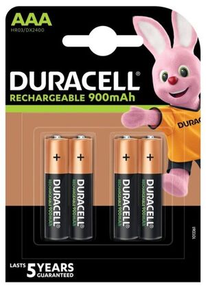 DURACELL PILAS RECARGABLES AAA 900MAH PACK 4 UNDS.
