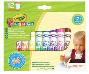 CRAYOLA ROTULADORES MINI KIDS LAVABLES 12 COLORES