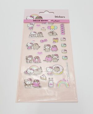 PEGATINAS STICKERS HELLO KITTY & PUSHEEN THE CAT