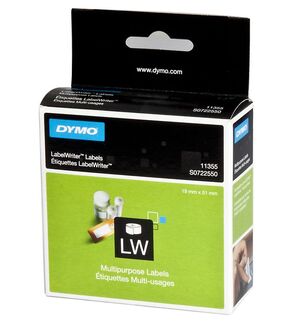 DYMO ETIQUETAS ADHESIVAS 19 X 51MM. BLANCO