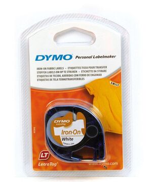 DYMO CINTA LETRATAG PLÁSTICO IRO ON BLANCO
