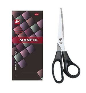 MANIFOL TIJERA DE OFICINA 25CM. NEGRO