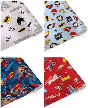 PAPEL REGALO ROLLO 70 X 200CM. DC SUPER HÉROES