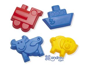 ANDREUTOYS MOLDES DE ARENA 12CM. 32 UNDS.