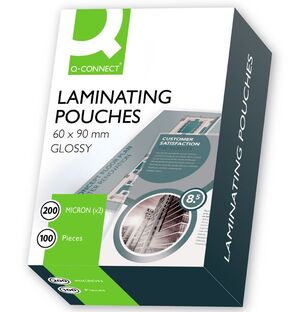 Q-CONNECT FUNDA PLASTIFICAR NIF 200µ 100 UNIDADES