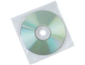 Q-CONNECT FUNDA CD POLIPROPILENO SOLAPA 50UNDS.