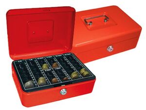 Q-CONNECT CAJA DE CAUDALES ROJO