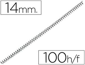 Q-CONNECT ESPIRAL METALICO 56 4:1 14MM. 100 UNIDADES