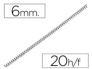 Q-CONNECT ESPIRAL 64 METÁLICA 6MM. 200 UNDS.