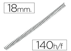 Q-CONNECT ESPIRAL 64 METÁLICA 18MM. 100 UNDS.